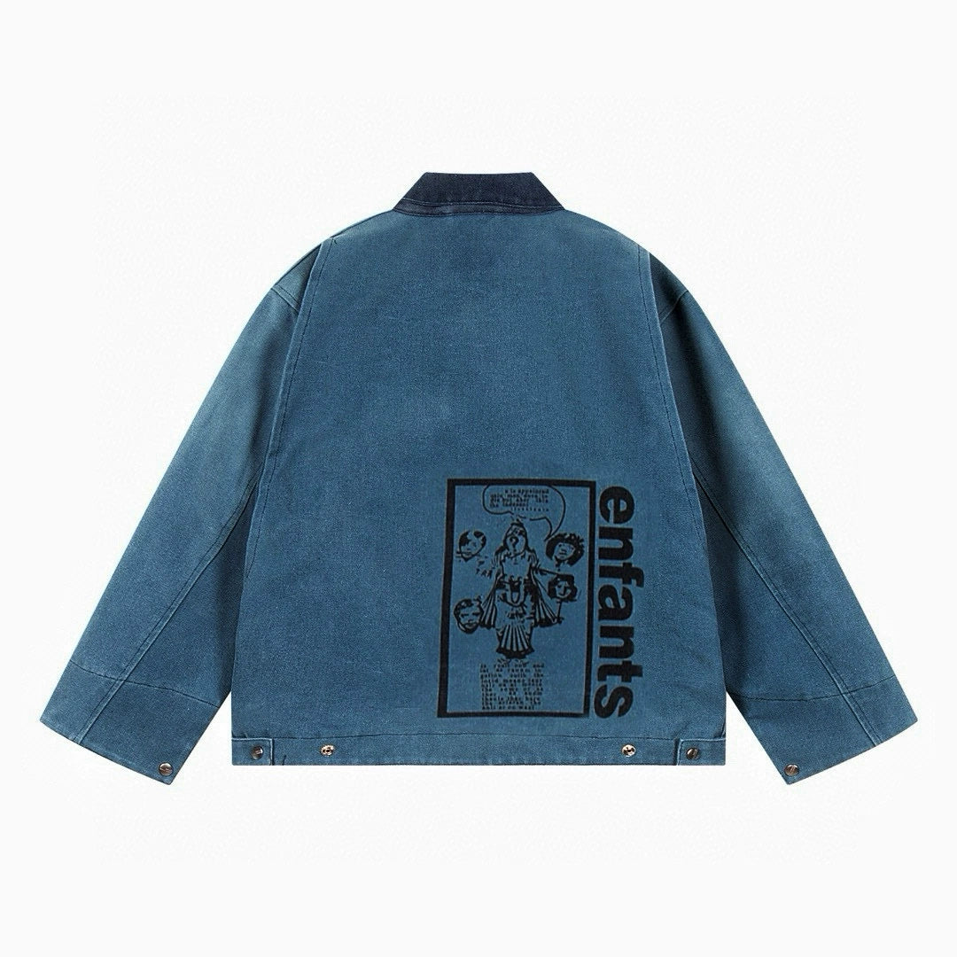 ENFANT RICHE DEPRIME CHAPITRE XX MOLESKIN WORK DENIM JACKET