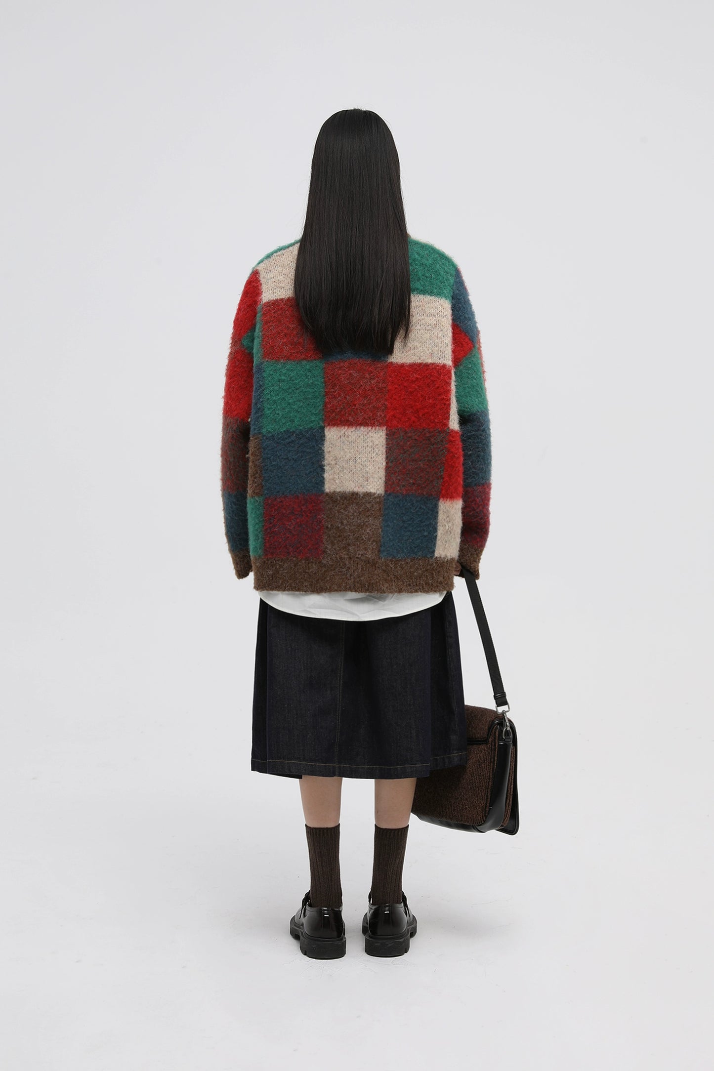 MASONPRINCE Merino Wool Checkerboard Sweater