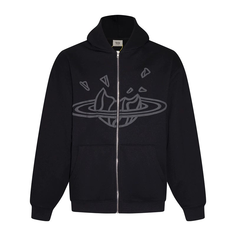 BROKEN PLANET ZIP-UP HOODIE