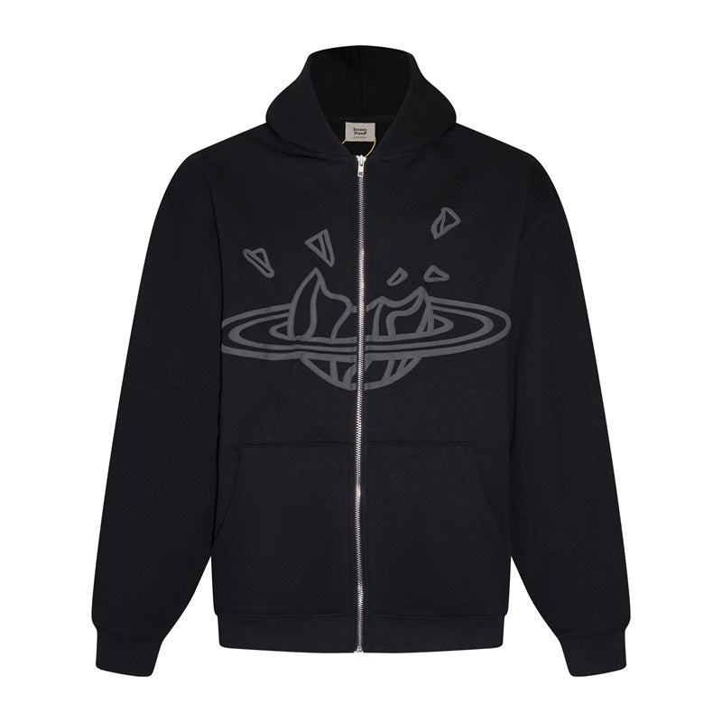 BROKEN PLANET ZIP-UP HOODIE