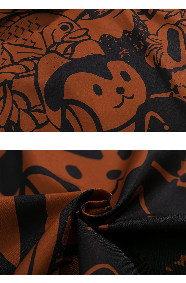 NUBI 'Bald Samurai' Japanese manga Short-sleeve Shirt