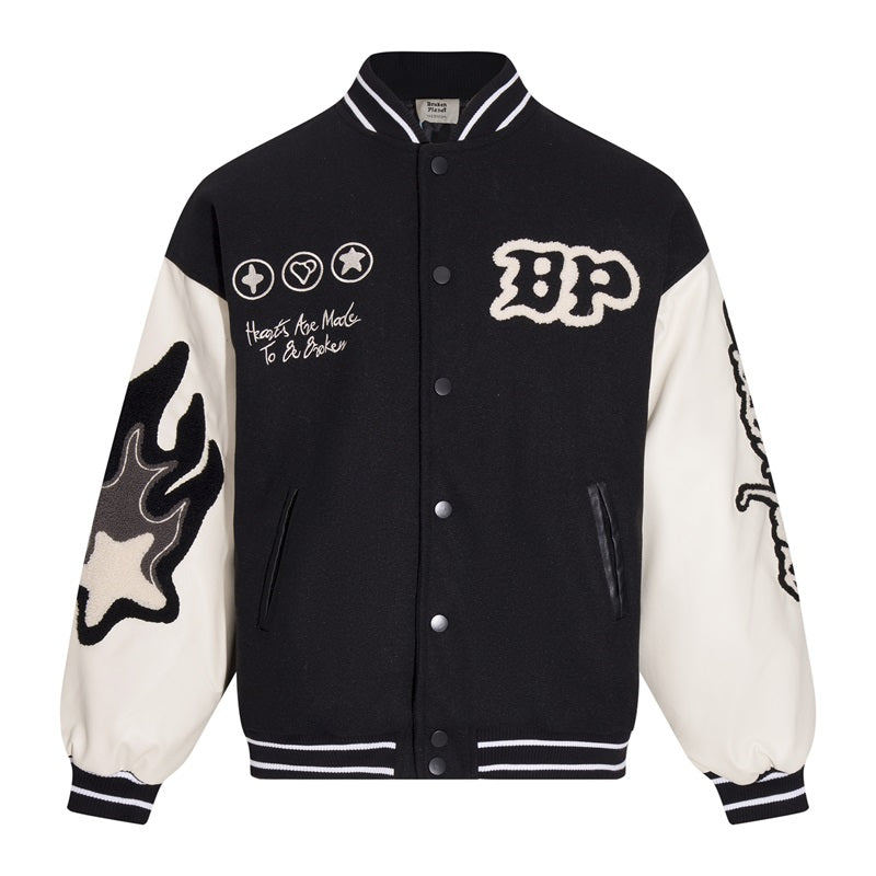 BROKEN PLANET 'Broken Hearts' VARSITY JACKET