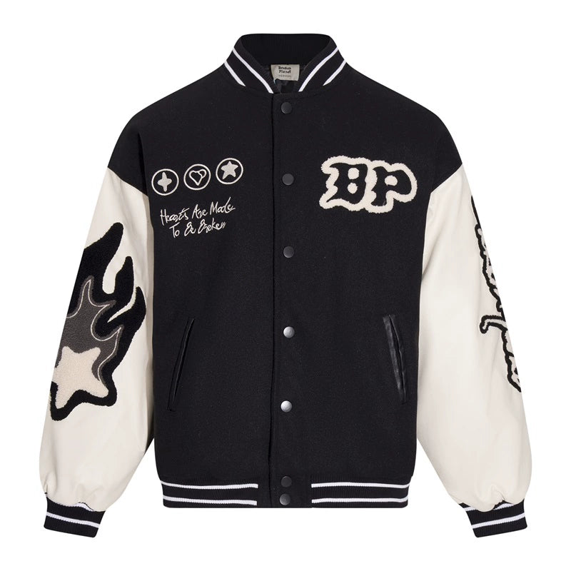 BROKEN PLANET 'Broken Hearts' VARSITY JACKET