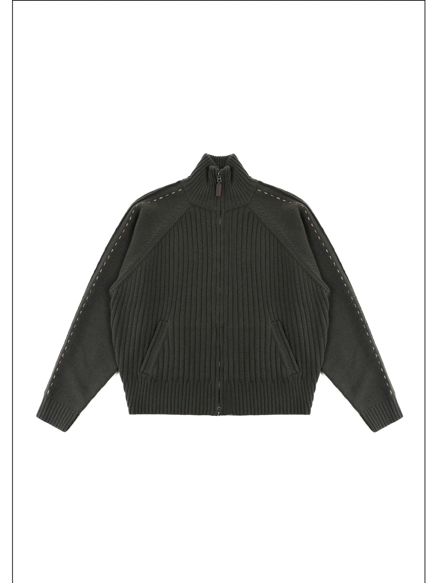 MASONPRINCE 90 Sport-patch Wool Sweater Cardigan