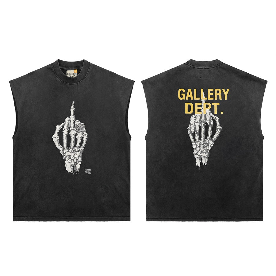GALLERY DEPT Wash Distressed Tank Top