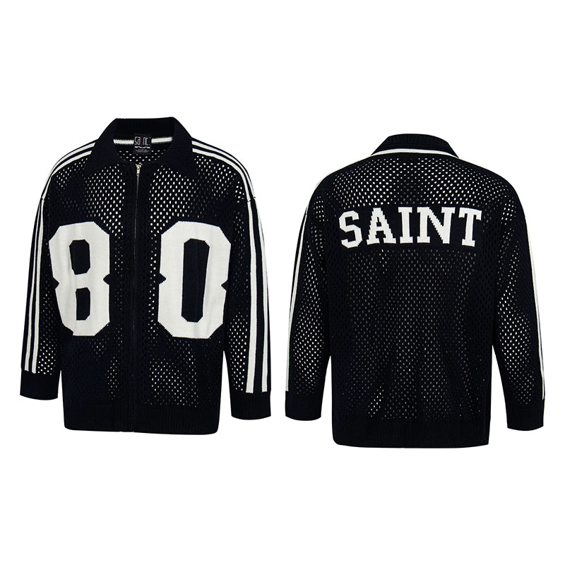 SAINT '80' knitted zipper Cardigan