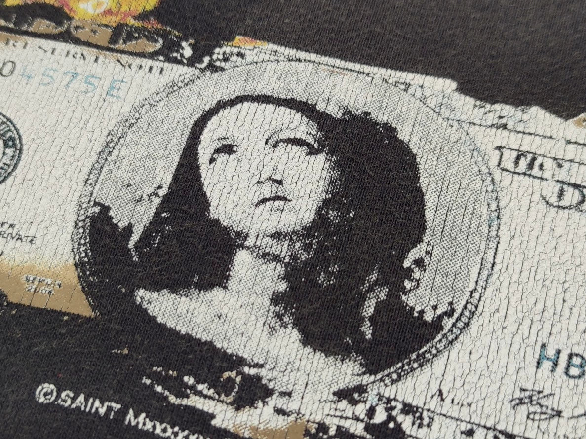 SAINT MICHEAL PTP BURNING MONEY HOODIE