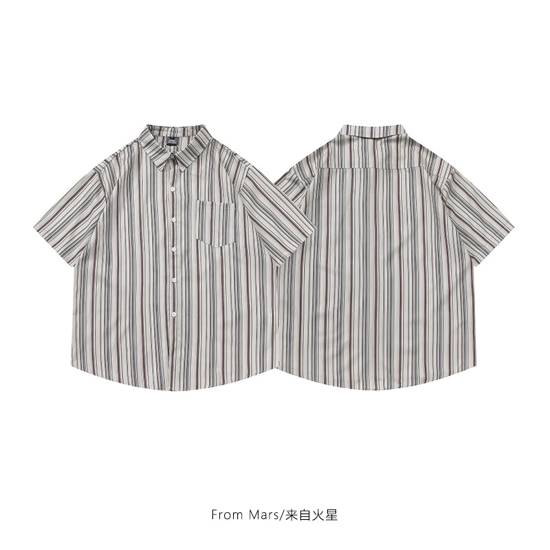 NUBI 'Catalya' Striped S/S Shirt
