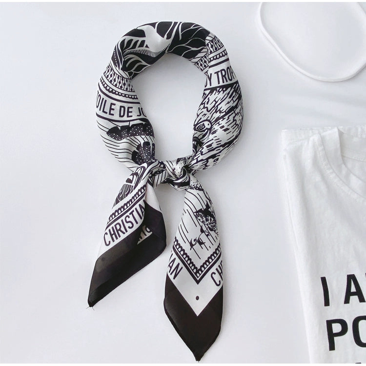 NUBI Square Silk Scarf