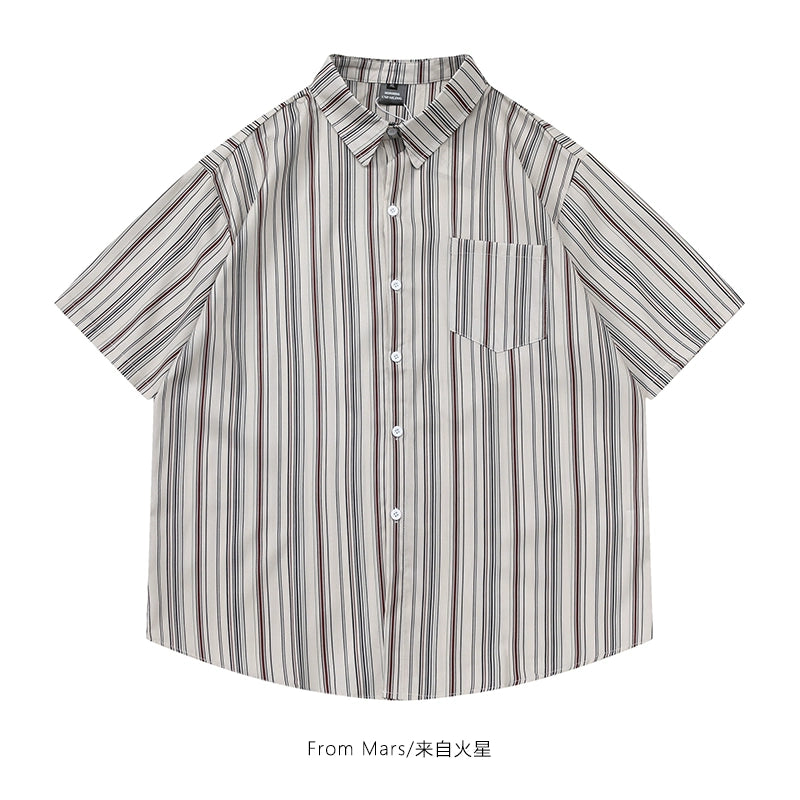NUBI 'Catalya' Striped S/S Shirt