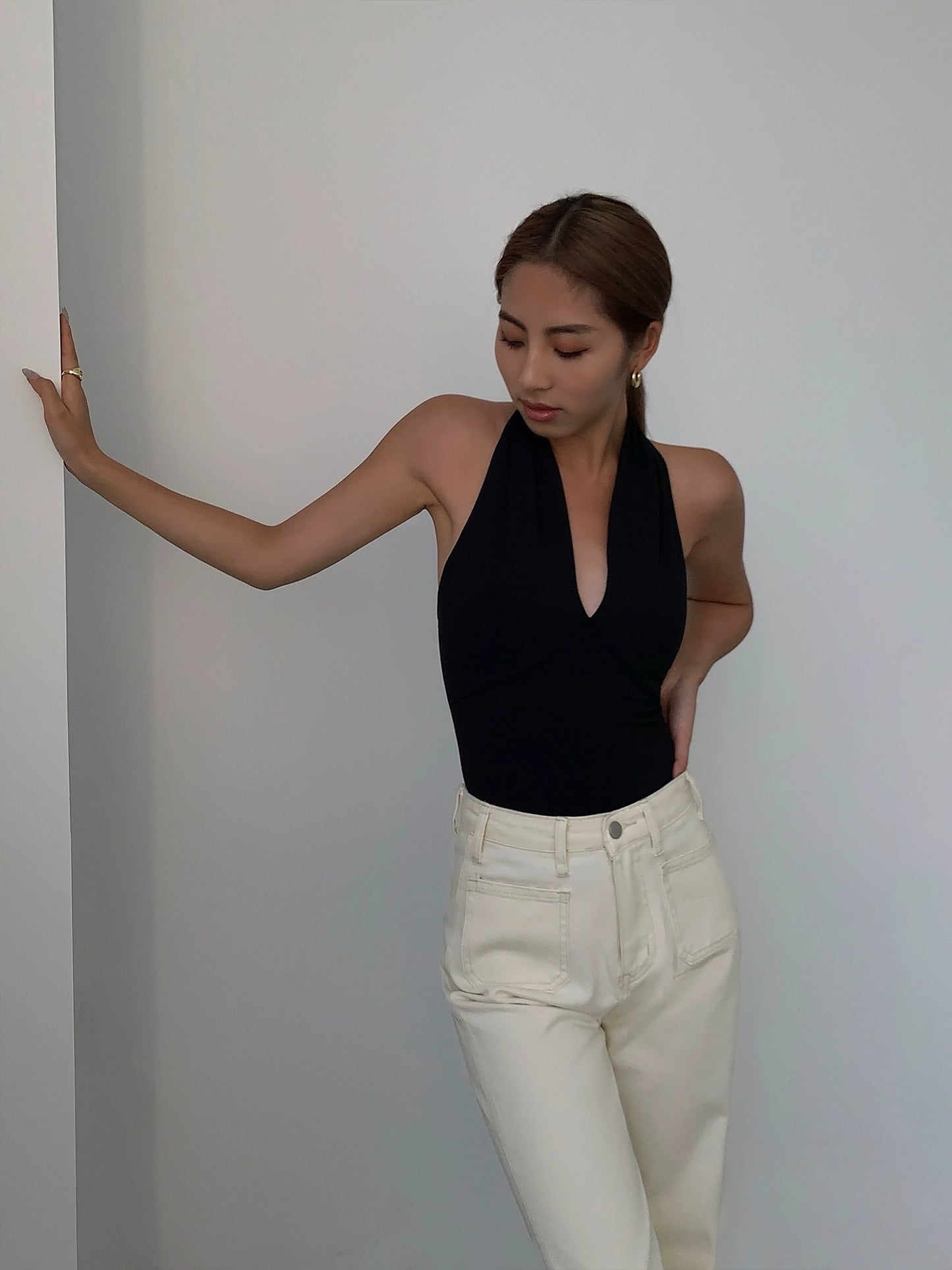 Serene Draped Halter Cami Top