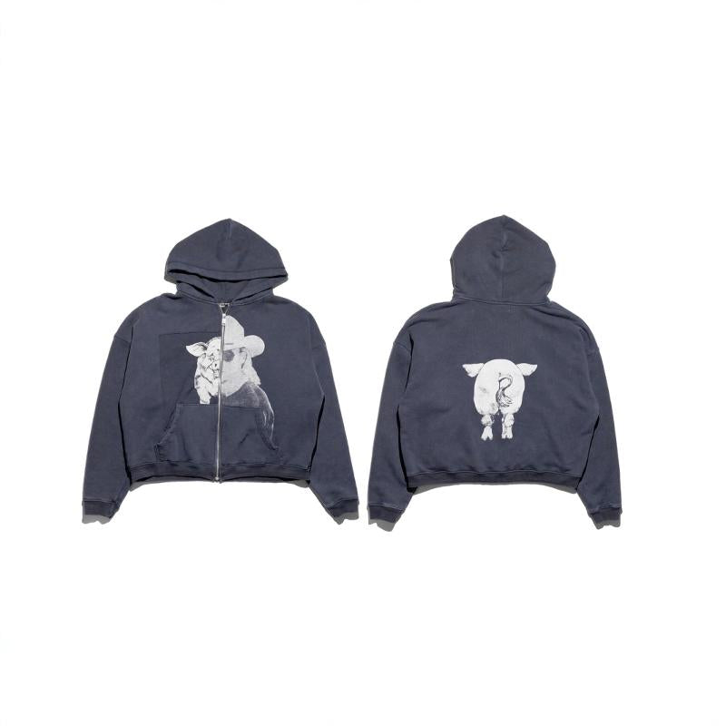ENFANT RICHE DEPRIME PIG ALLEN JACKSON ASSEMBLAGE HOODIE
