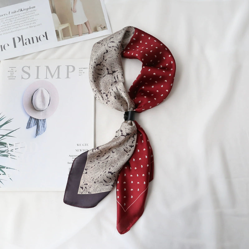 NUBI Square Silk Scarf