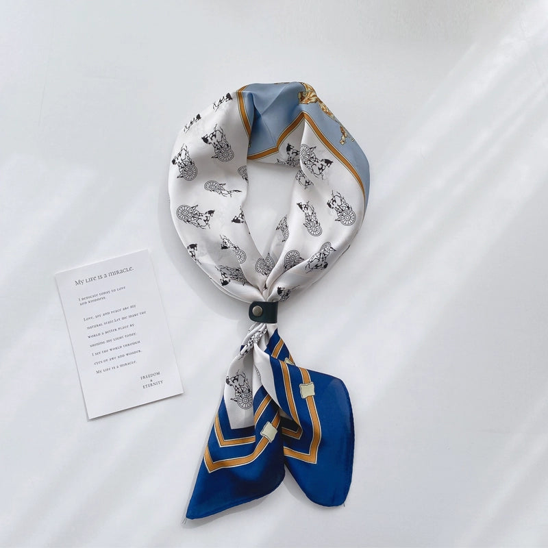 NUBI Square Silk Scarf