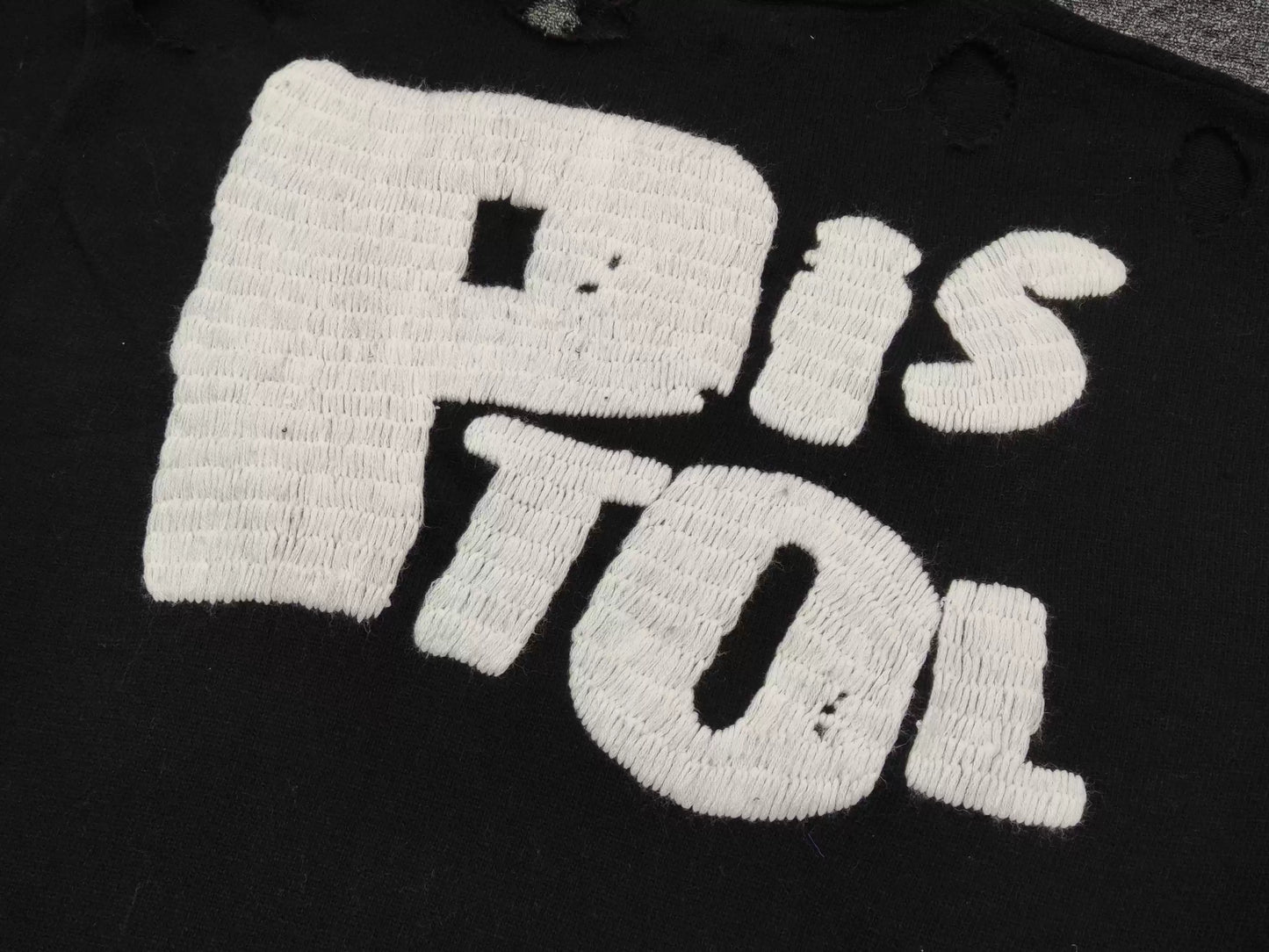 SAINT MICHEAL I AM A SEX PISTOL WOOL SWEATER