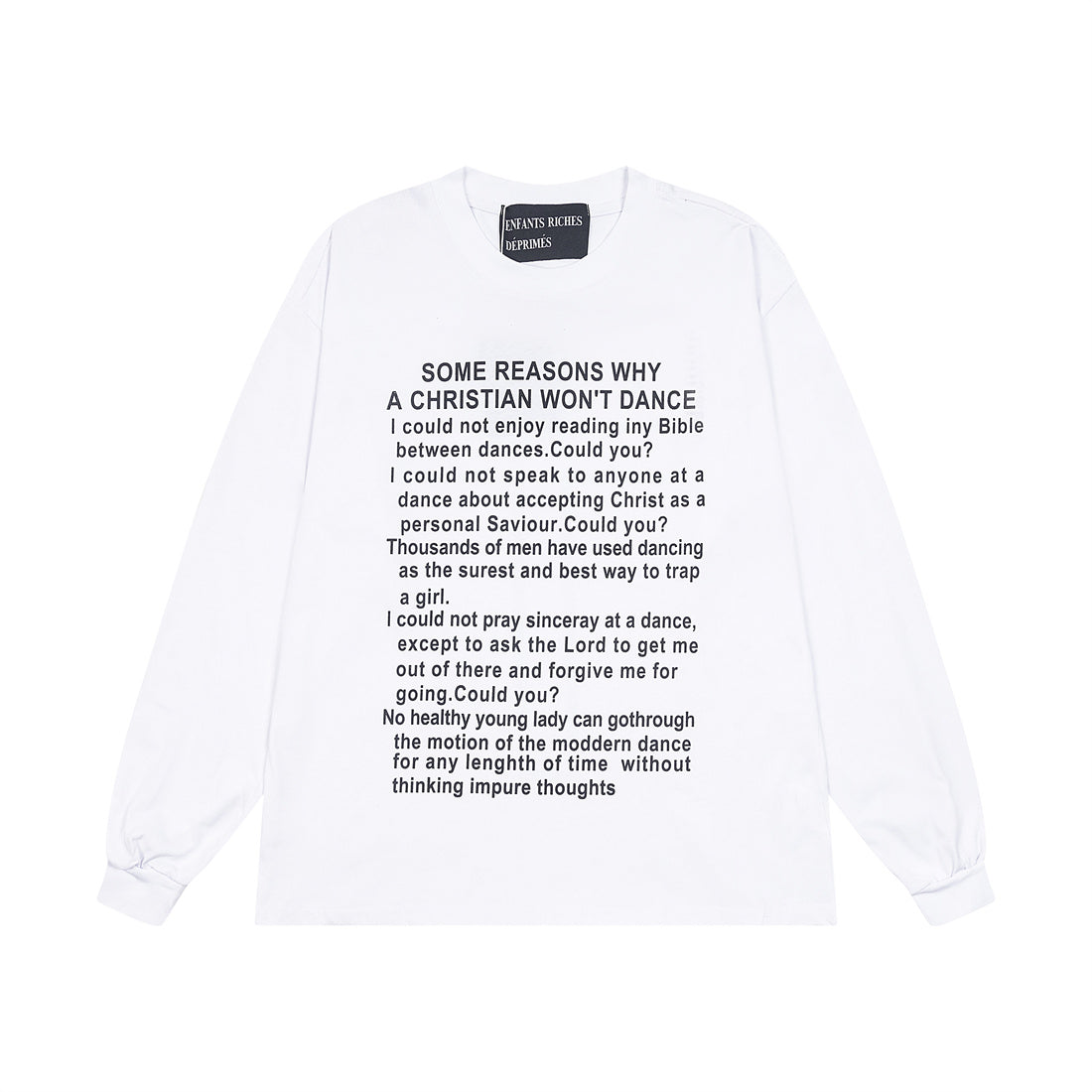 ENFANT RICHE DEPRIME CLASSIC LOGO L/S TEE