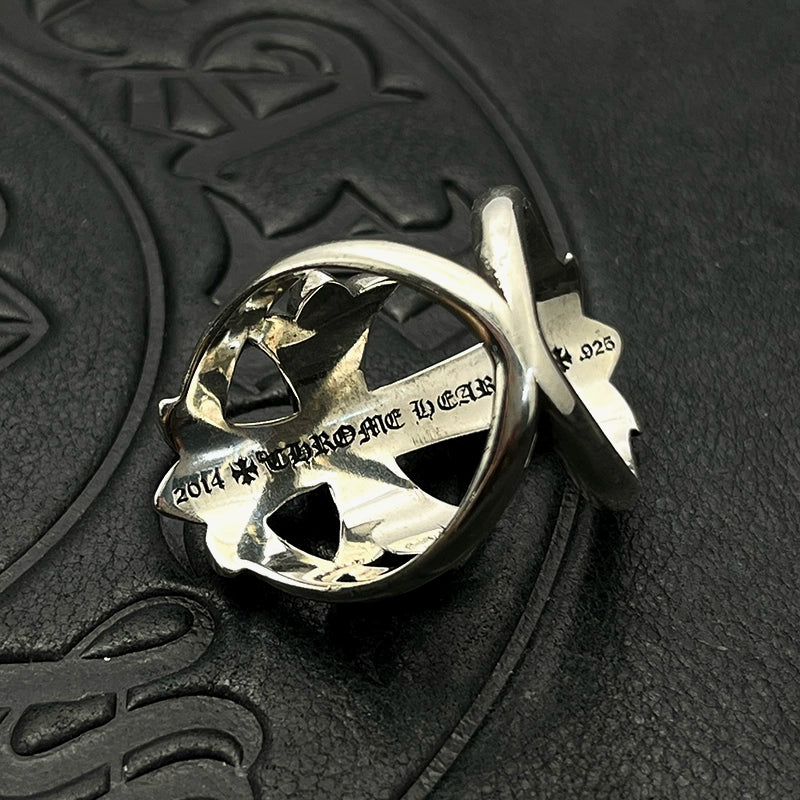 CHROME HEARTS CUT-OUT CROSS RING