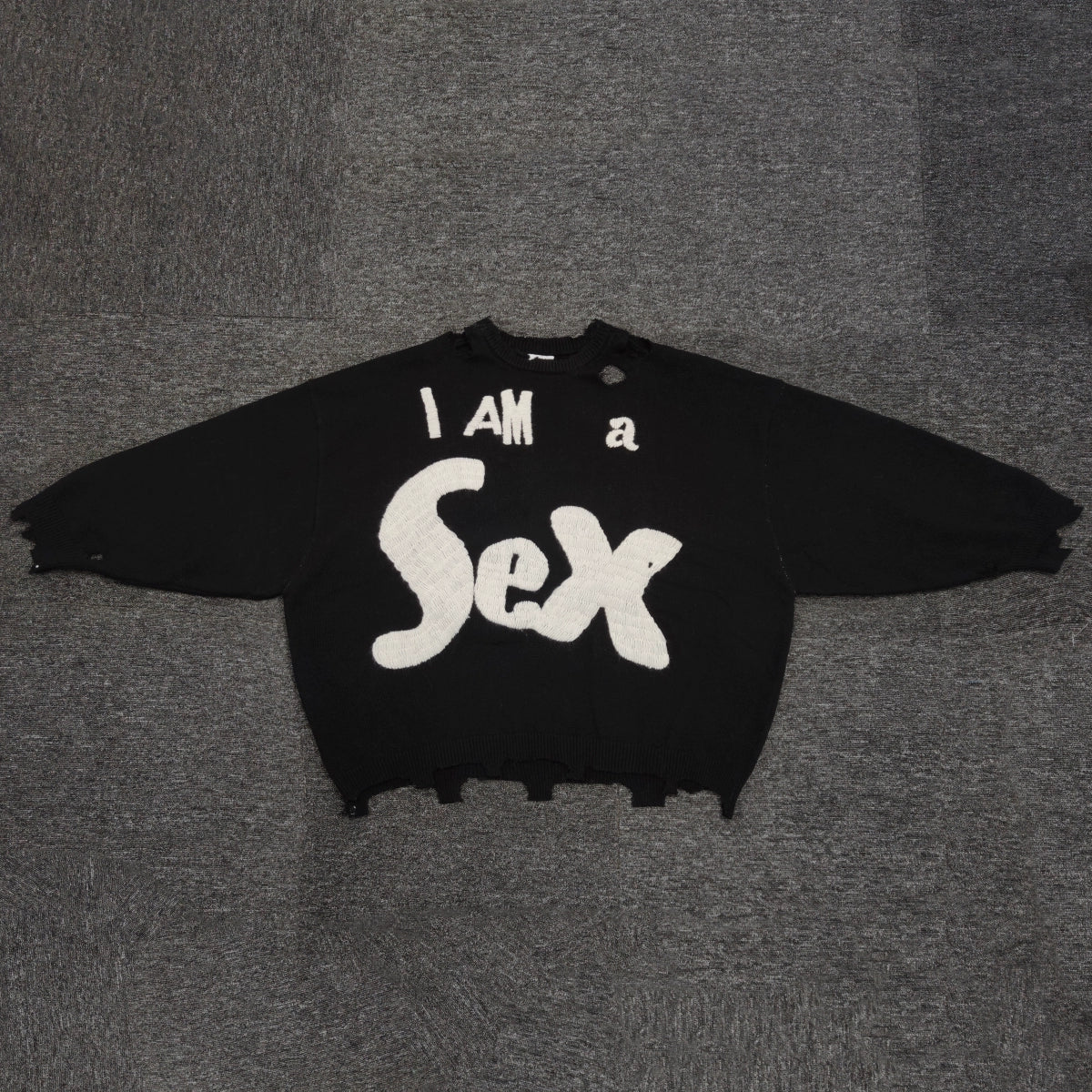 SAINT MICHEAL I AM A SEX PISTOL WOOL SWEATER