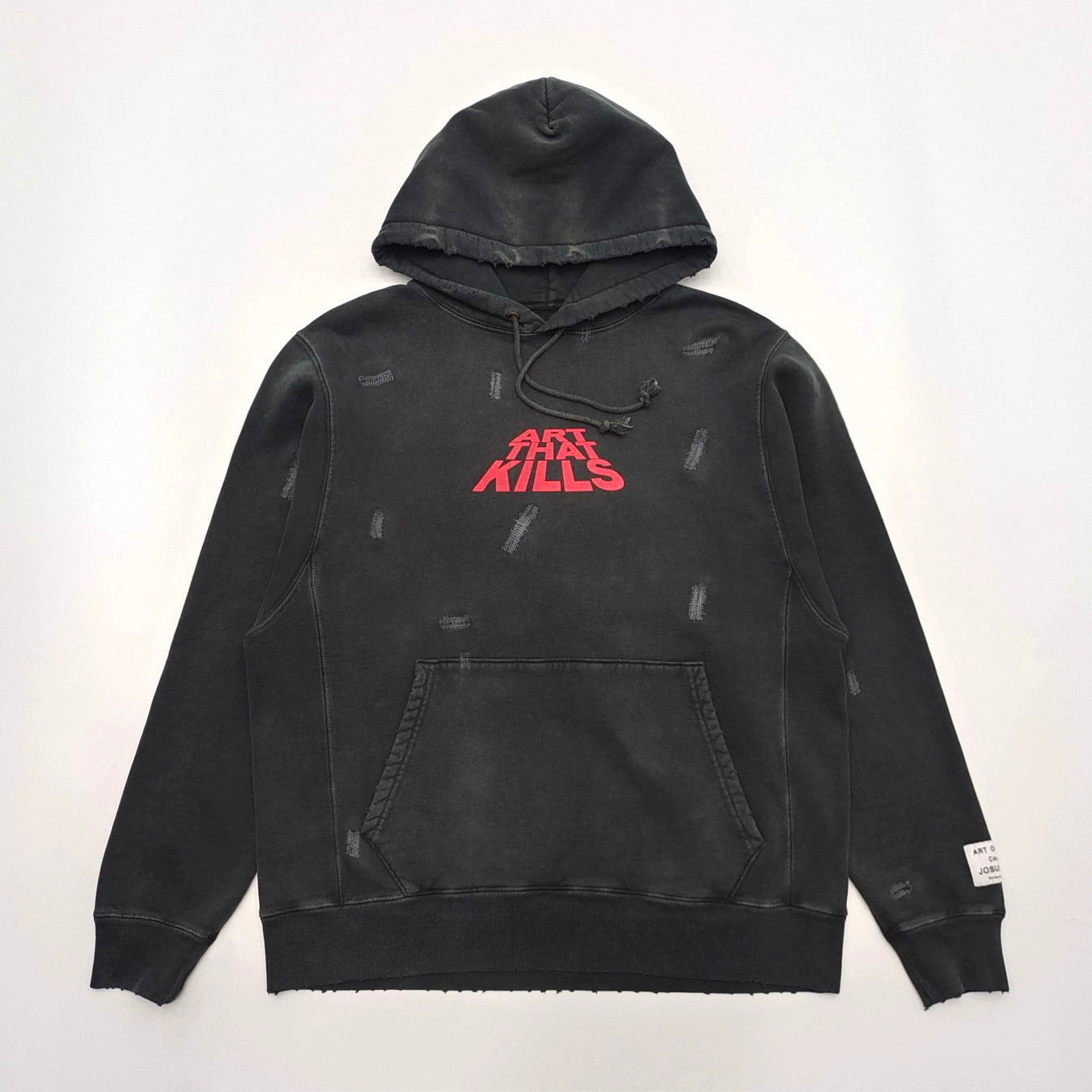 GALLERY DEPT ATK DISTRESSED LOGO HOODIE