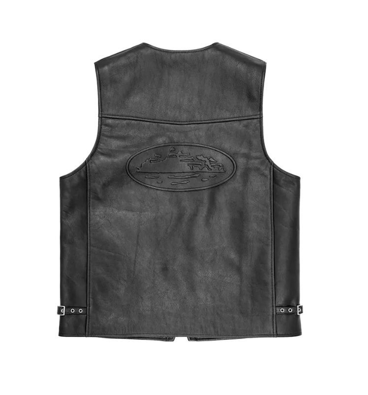 CORTEIZ Skydive Leather Vest 'Black'