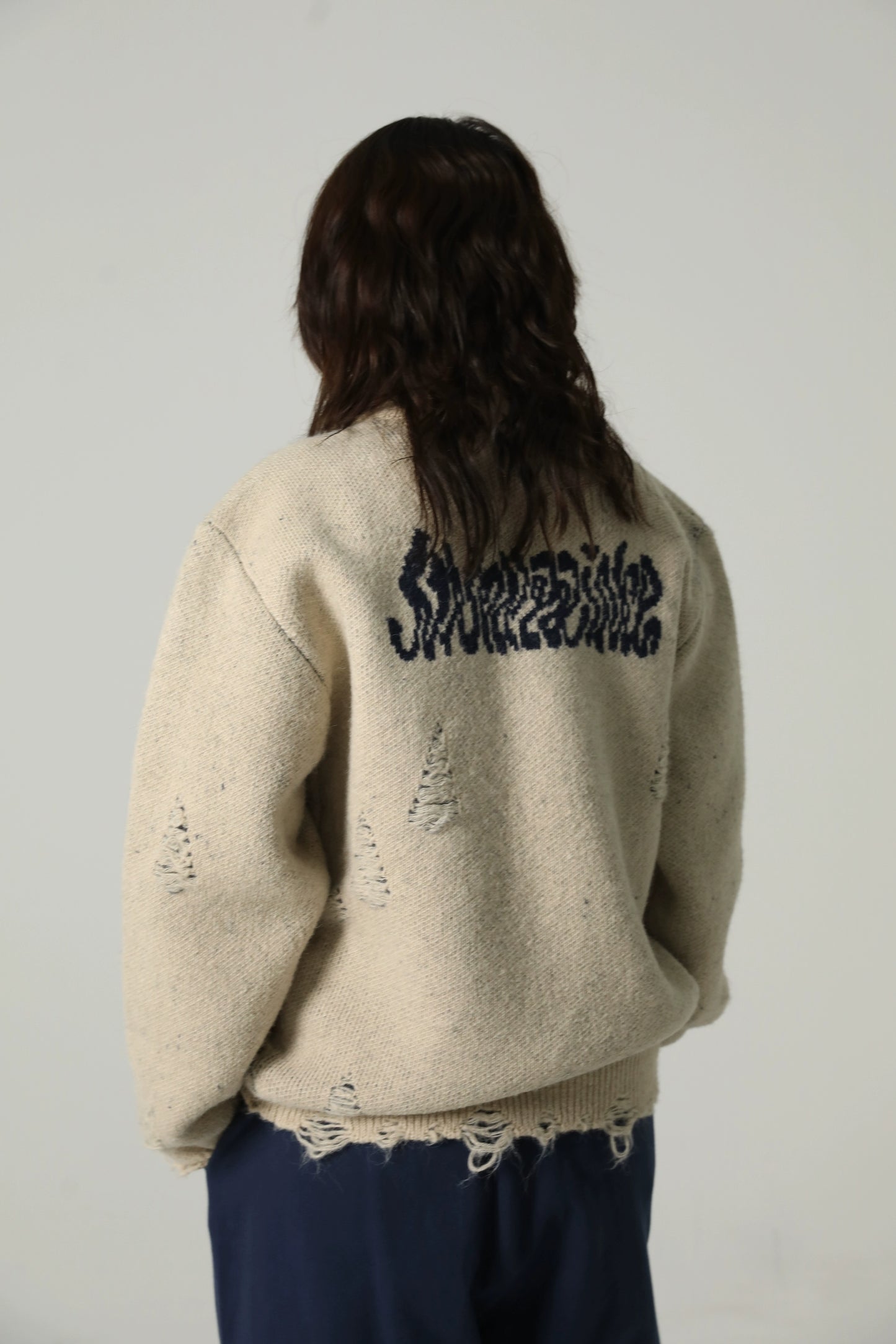 MAISONPRINCE Merino wool Zippered Cardigan Sweater