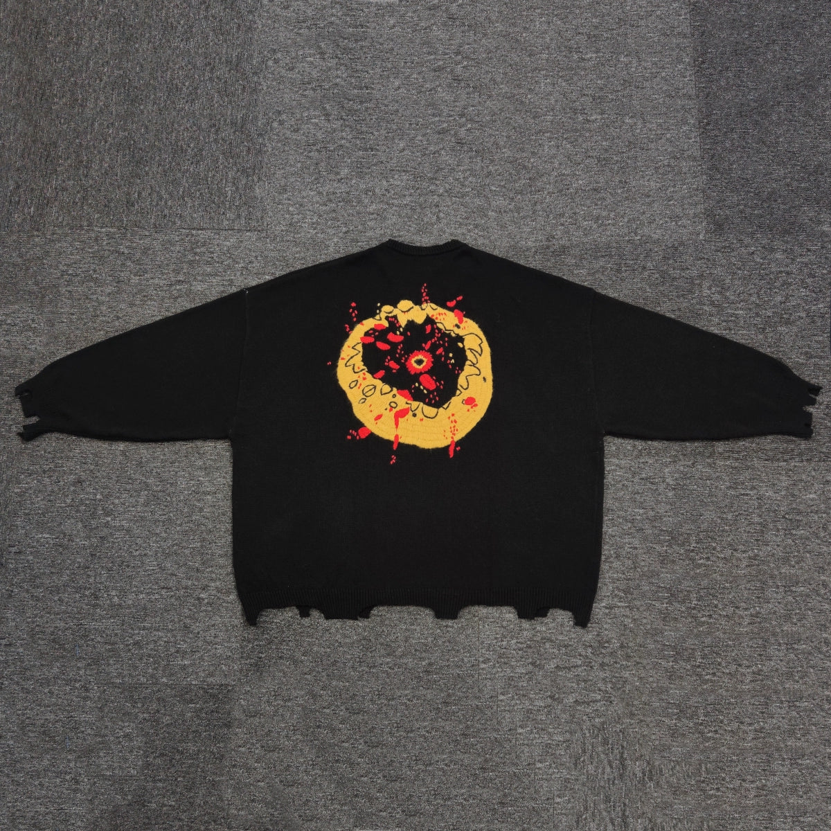 SAINT MICHEAL x CPFM SMILEY FACE WOOL SWEATER