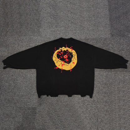 SAINT MICHEAL x CPFM SMILEY FACE WOOL SWEATER