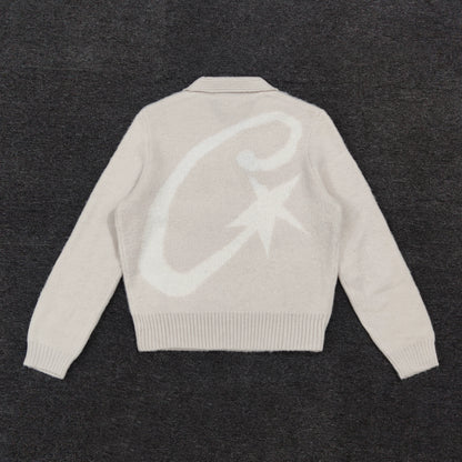 CORTEIZ MOHAIR FUZZY COLLAR SWEATER