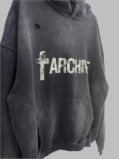 Far Archive 'Cross Aged' Vintage Hoodie