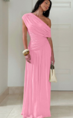 The Callan Elegant Slim Drape Dress