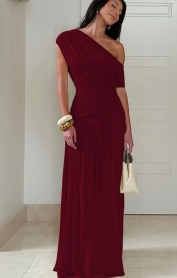 The Callan Elegant Slim Drape Dress