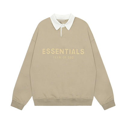 FOG ESSENTIALS POLO SWEATSHIRT [Khaki]