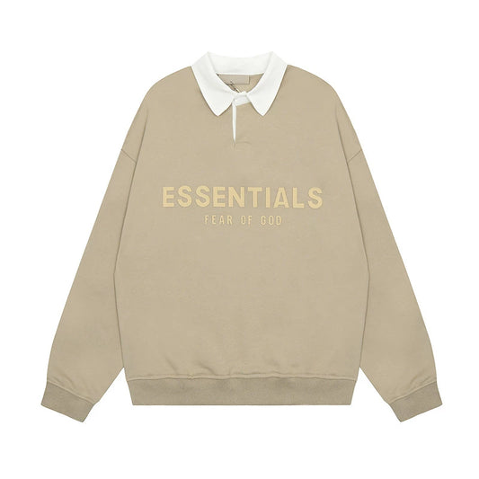FOG ESSENTIALS POLO SWEATSHIRT [Khaki]