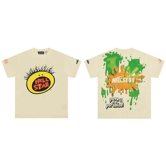 HELLSTAR PATH TO PARADISE INK SPLASH TEE