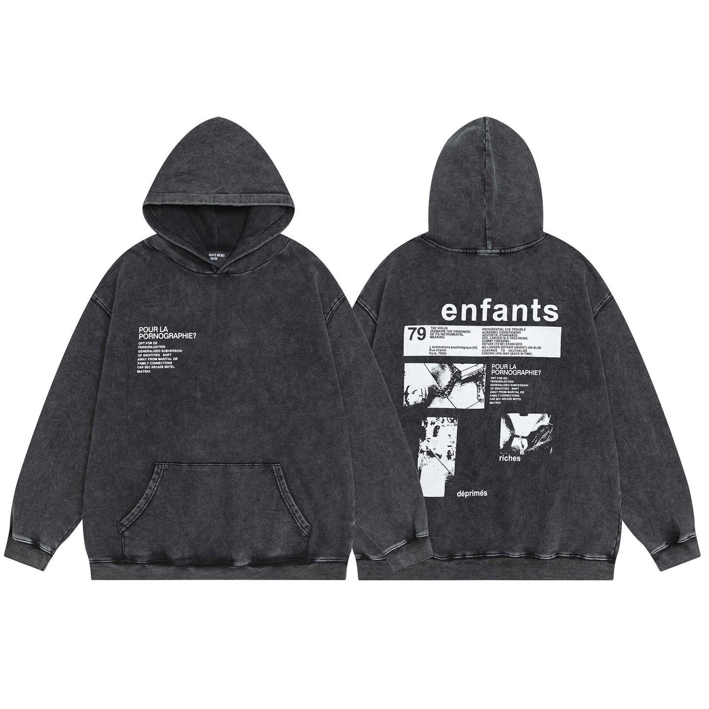 ENFANT RICHE DEPRIME ASSEMBLAGE HOODIE