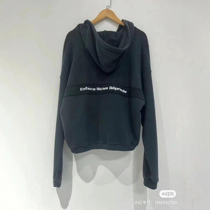 ENFANT RICHE DEPRIME YES I DO BELIEVE IN GOD ZIP-UP HOODIE