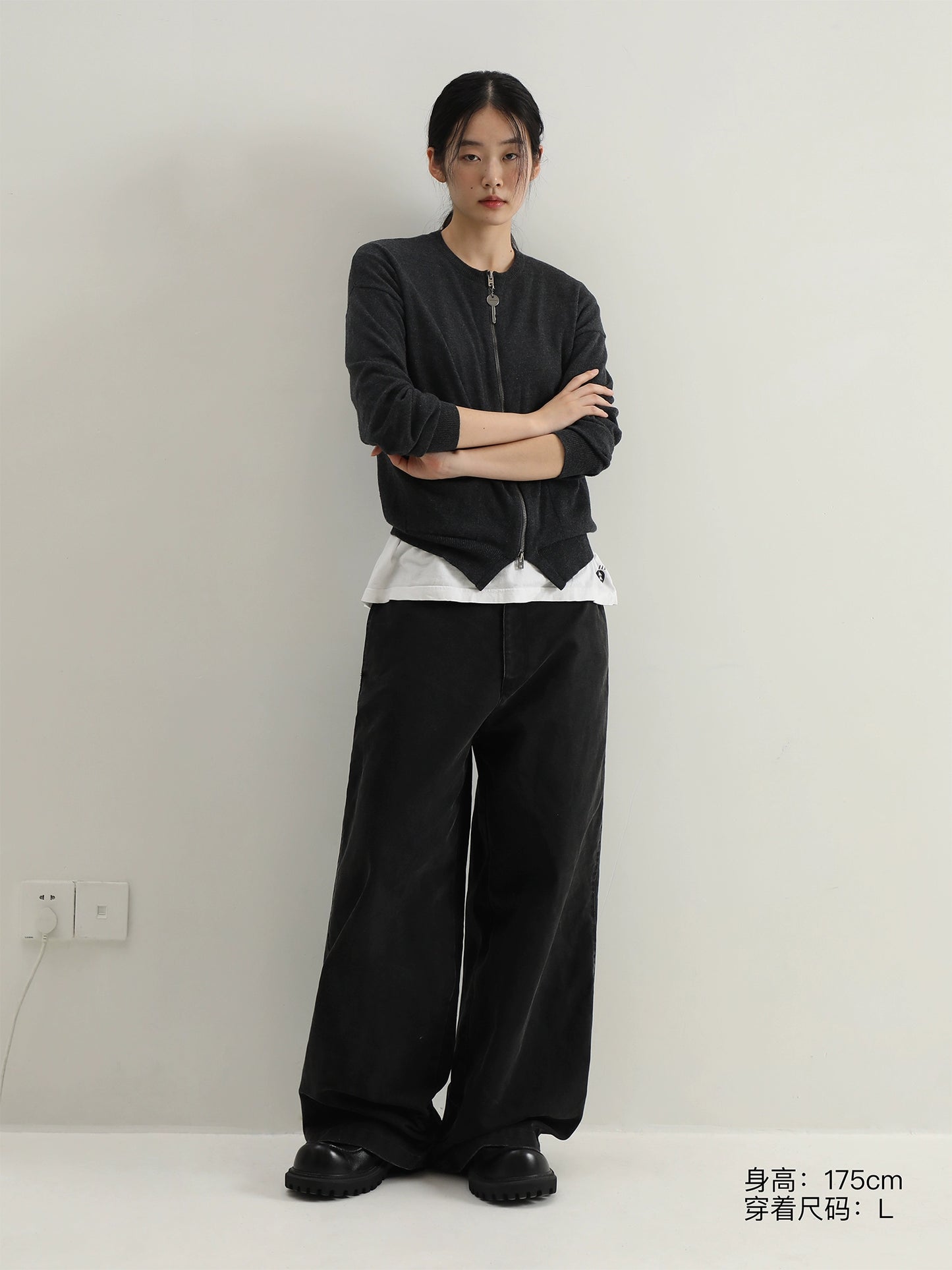 MASONPRINCE Wool Crewneck Light Cardigan