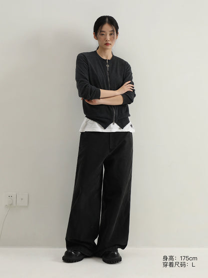 MASONPRINCE Wool Crewneck Light Cardigan