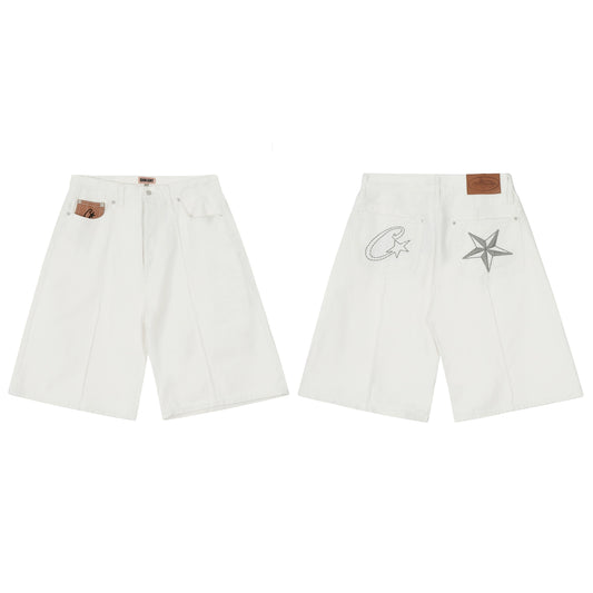 CORTEIZ C-STAR DENIM SHORTS [White]