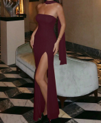 THE Finn Textured Scarf Detail Bodycon Dress