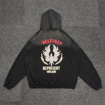 REPRESENT BELSTAFF  FLAME NIRVANA PHOENIX  HOODIE