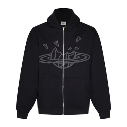 BROKEN PLANET ZIP-UP HOODIE