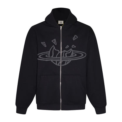 BROKEN PLANET ZIP-UP HOODIE