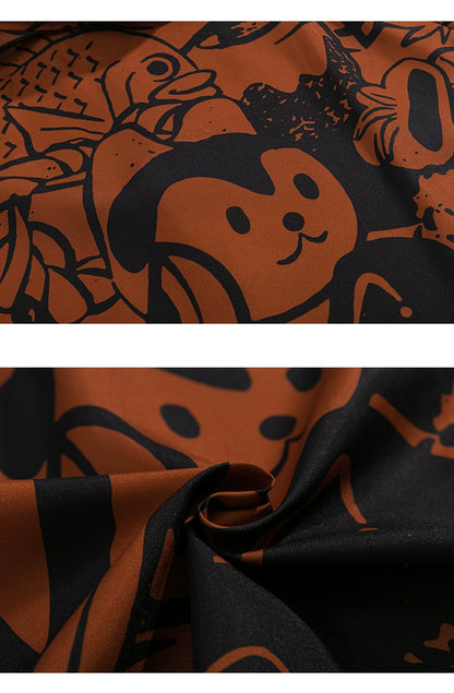 NUBI 'Bald Samurai' Japanese manga Short-sleeve Shirt