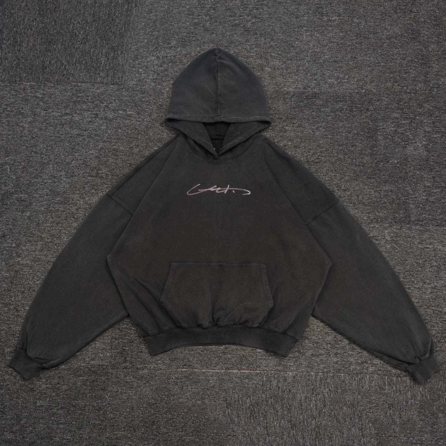 MONEY SIGNATURE DISTRESSED HOODIE