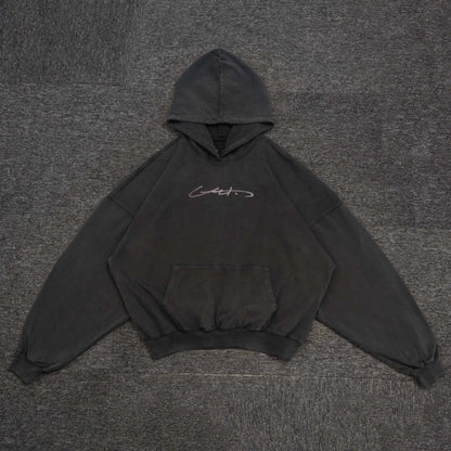 MONEY SIGNATURE DISTRESSED HOODIE