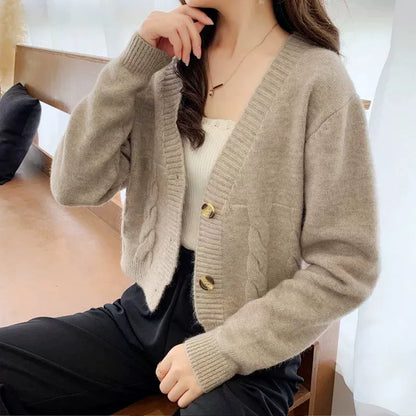 Button Knitwear Cardigan Sweaters