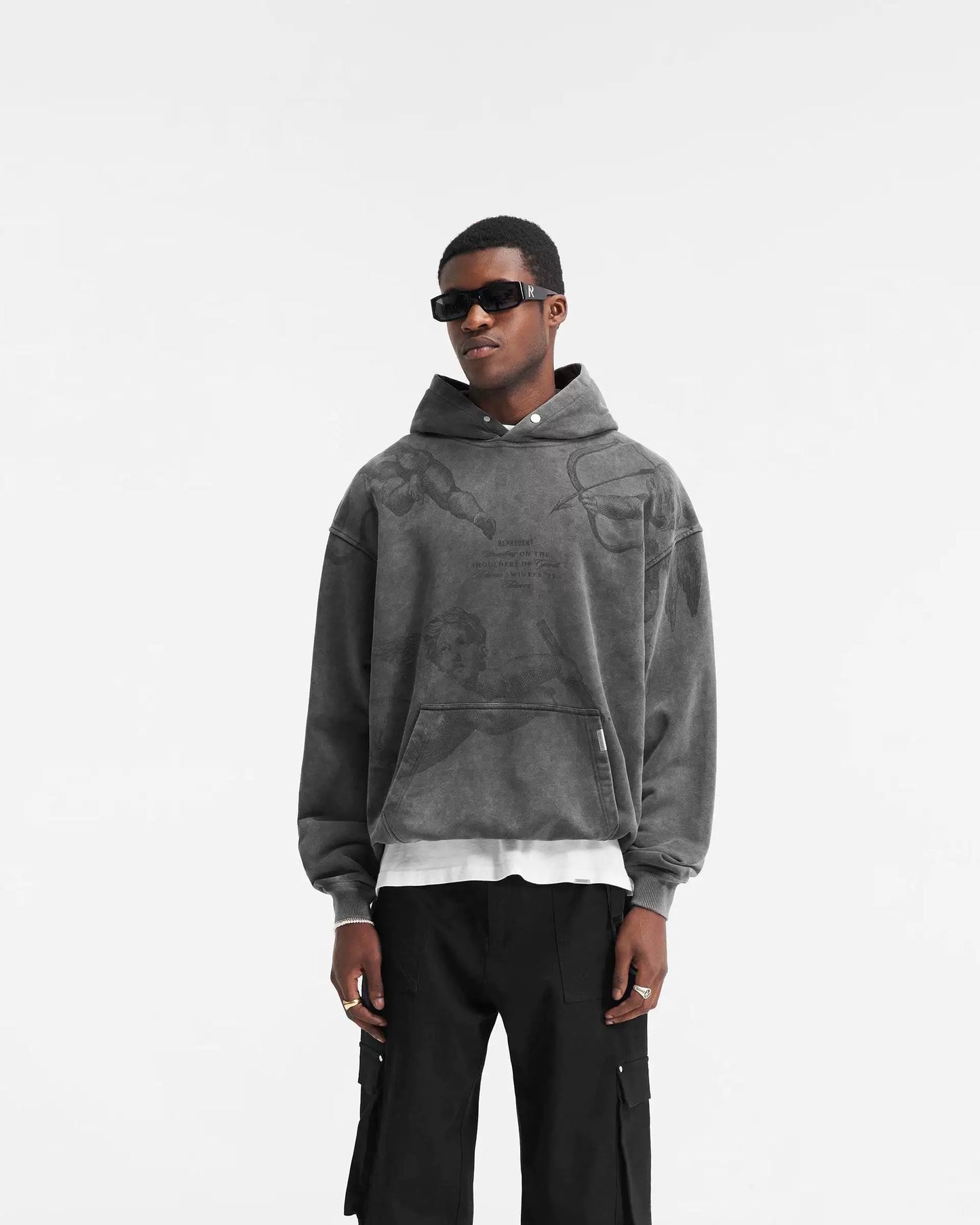 REPRESENT ANGEL CHERUB WASHED HOODIE