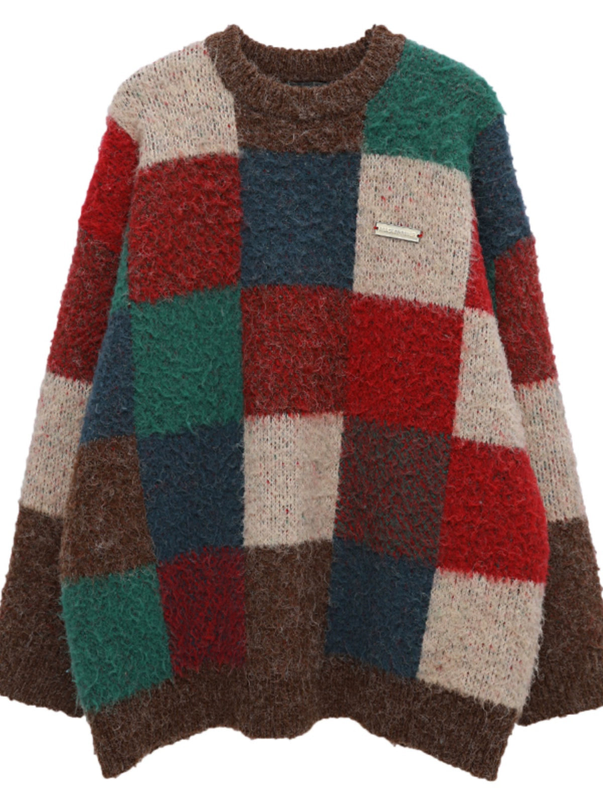 MASONPRINCE Merino Wool Checkerboard Sweater