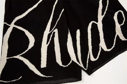 RHUDE Knit Logo Short